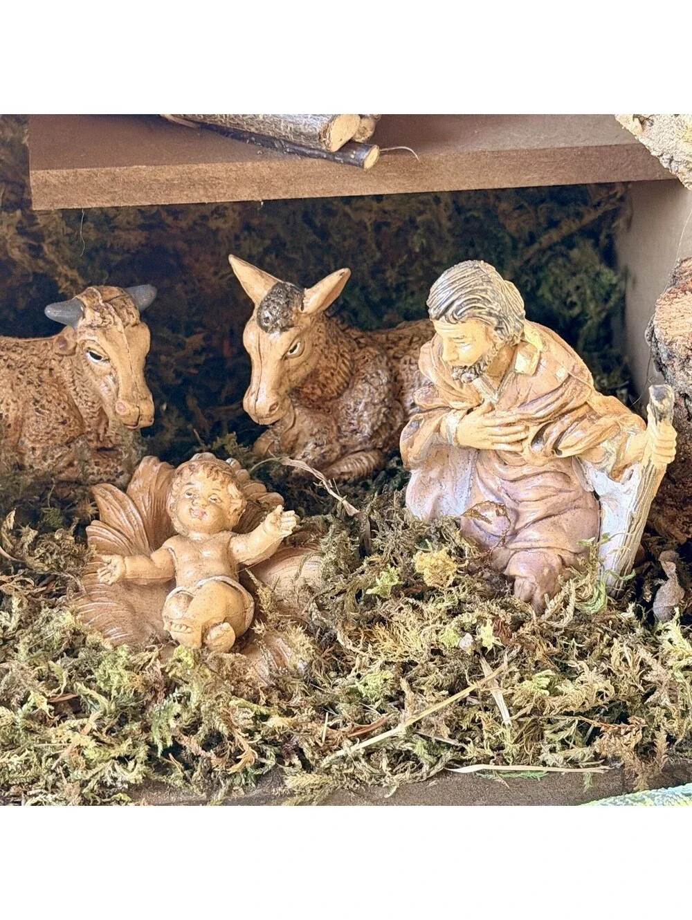 Fontanini Nativity Set Manger Crèche Stable Mary Joseph Jesus ~ Spanolux, Italy